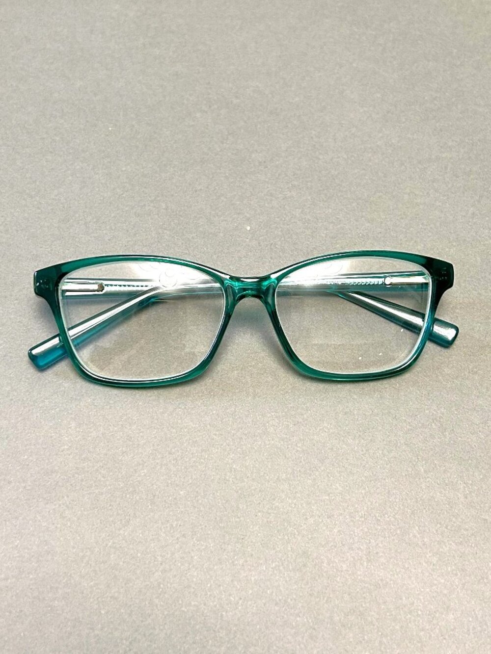 Enhance Azure Rectangular Glasses